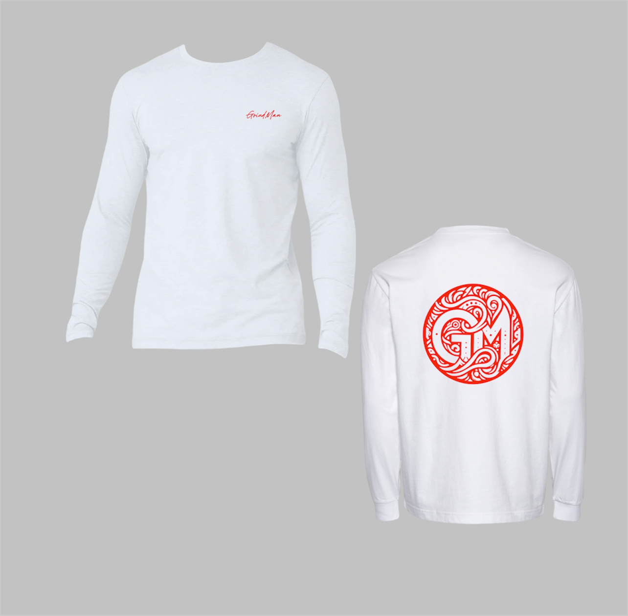 Big 'GM' Long Sleeve T-Shirt