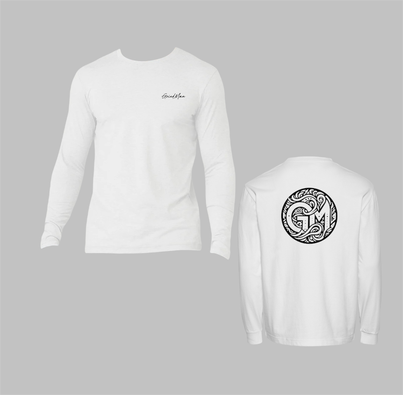 Big 'GM' Long Sleeve T-Shirt